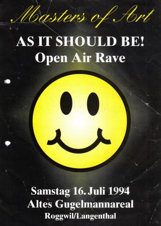 Flyer with smiley