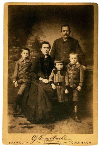 Hans Wilsdorf, Founder Of Rolex with parents and siblings 1887.