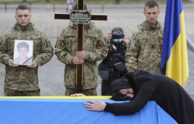 جنازة لجندي أوكراني