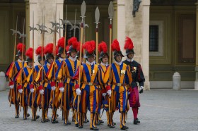 Swiss Papal Guard at the Vatican