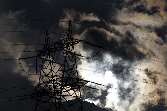 Electricity pylon in Switzerland.