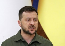 Ukrainian president Volodymyr Zelensky