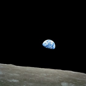 View of the Earth from the Moon.