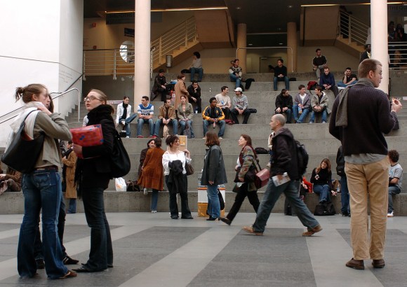 Estudiantes en la Universidad de Ginebra