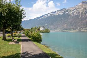 Iseltwald on the shores of Lake Brienz