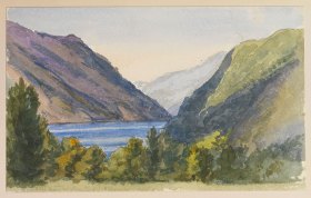 Gemälde Berge und See