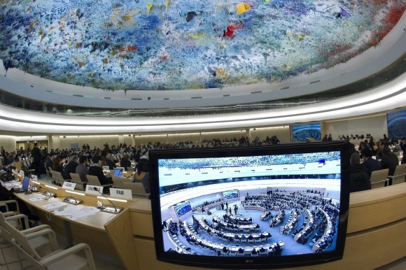 مجلس حقوق الإنسان التابع للأمم المتحدة في جنيف.