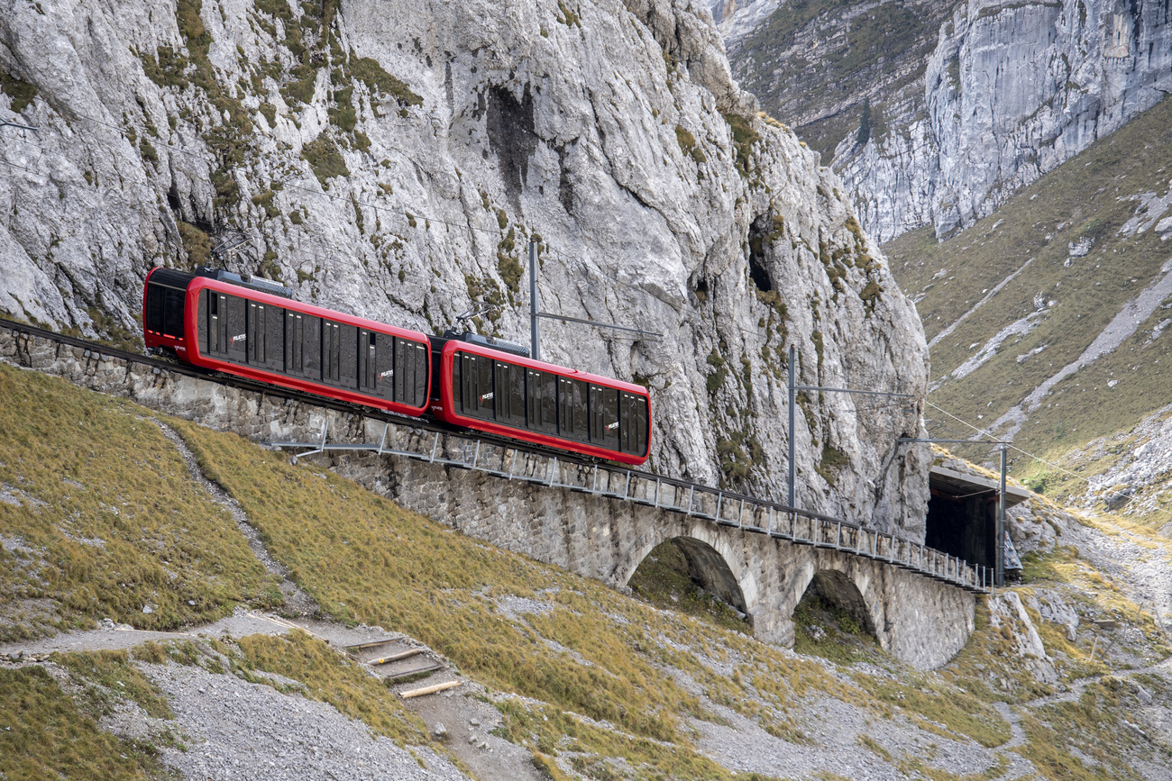 After 60 years, Pilatus mountain railway gets new railcars SWI