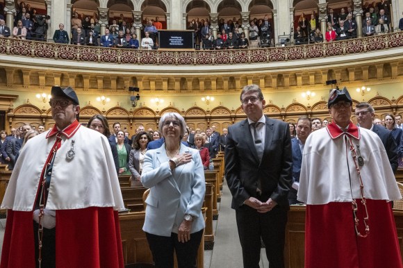 prestation de serment Elisabeth Baume-Schneider et Albert Rösti
