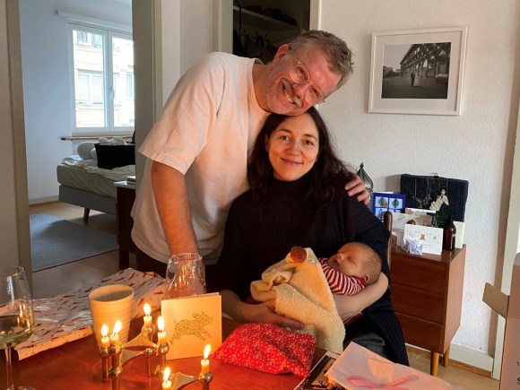 Marc Wilkins mit seiner Frau Olga und der Tochter Matilda