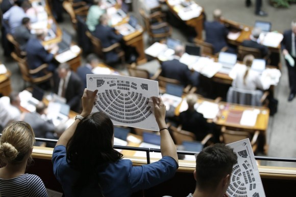 Darstellung des Parlaments der Schweiz