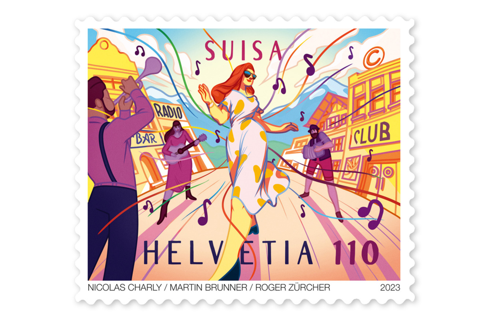 Die Musikbriefmarke feiert 100 Jahre SUISA