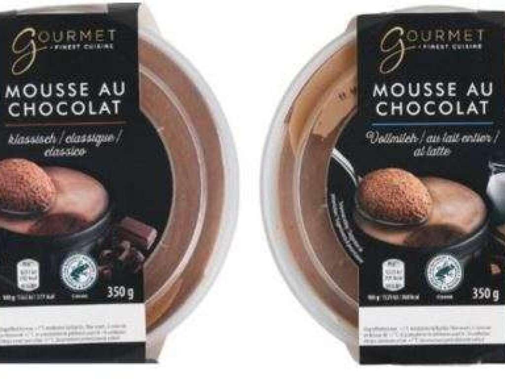 Des mousses au chocolat Aldi pourraient contenir des salmonelles SWI