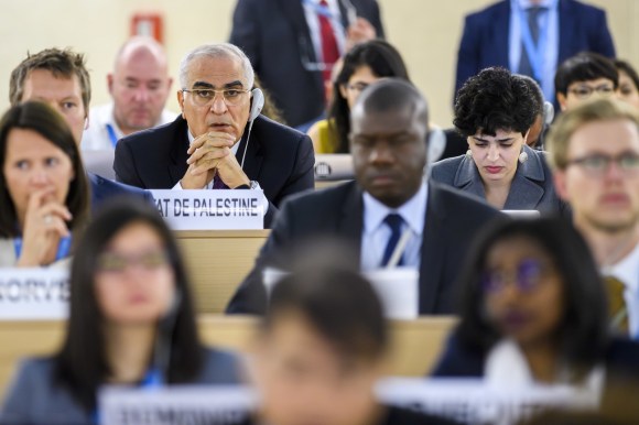 Ibrahim Khraishi at the United Nations Human Rights Council