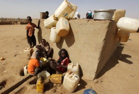 Refugiados de Darfur en busca de agua en el sur de Sudán. (Foto de 2010)
